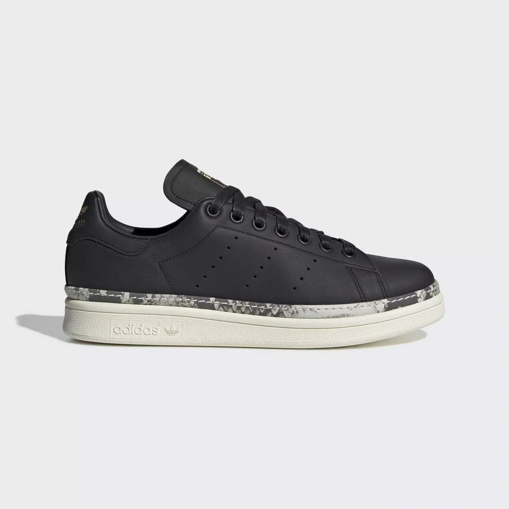 Adidas Stan Smith New Bold Tenis Negros Para Mujer (MX-57922)